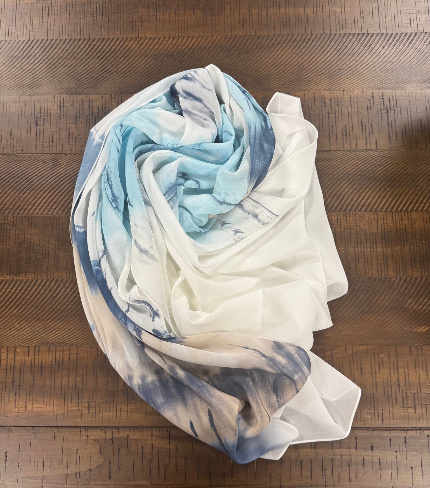 Tie dye blue hijab- limited edition