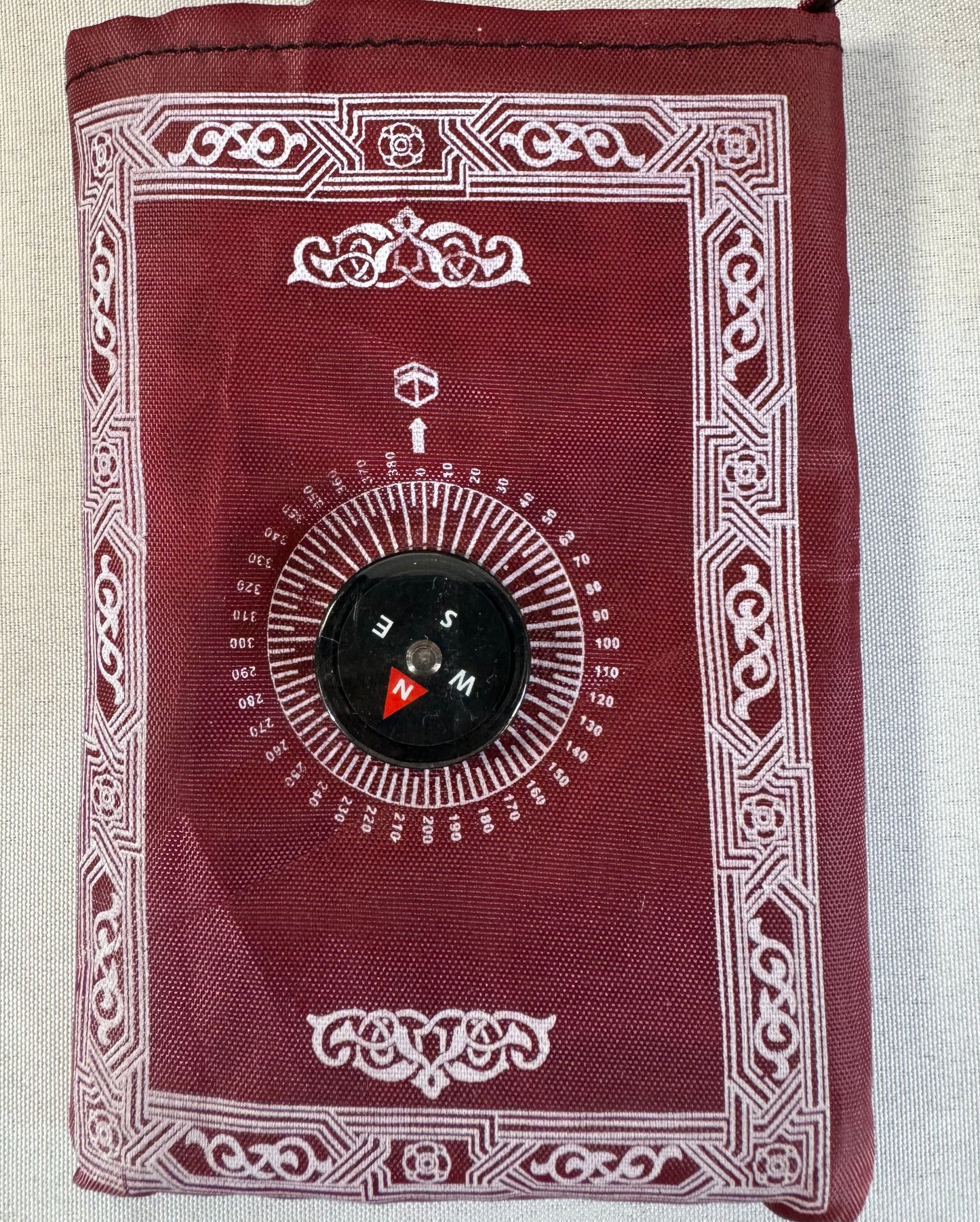 Travel Prayer Rug with Compass