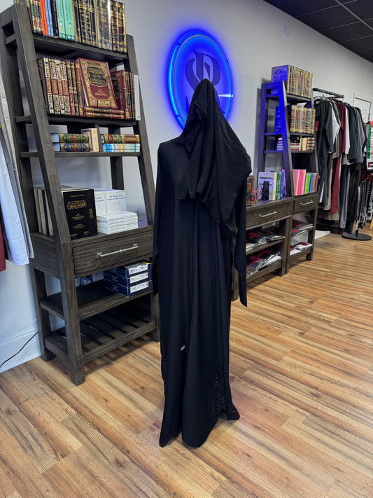 Black beaded Abaya