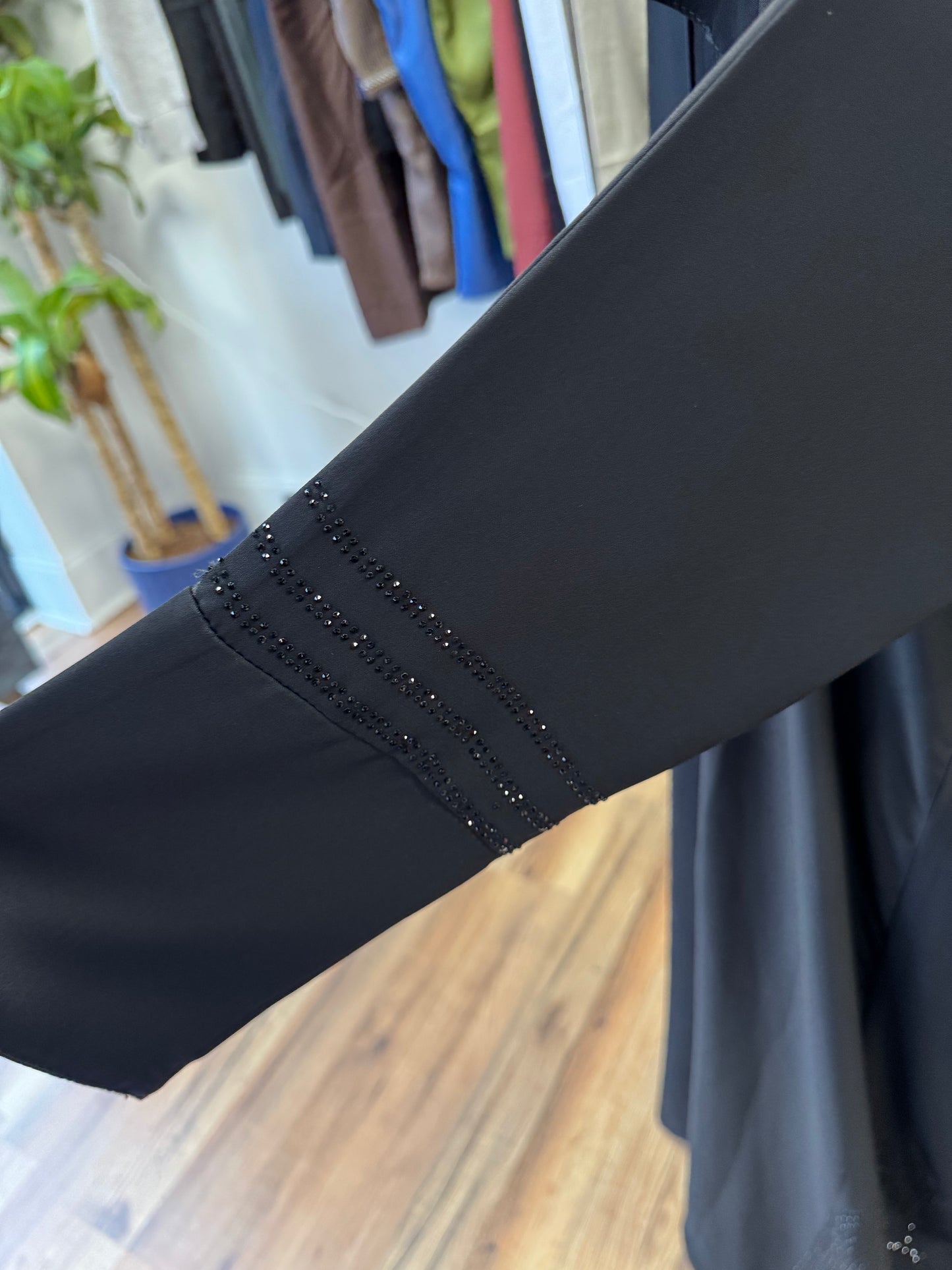 Black beaded Abaya